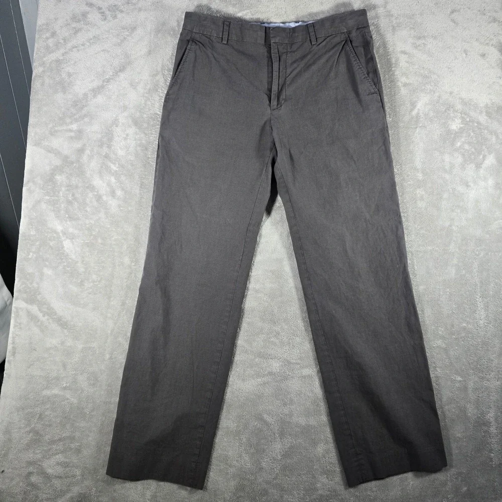Banana Republic Modern Fit Gray‎ Chino Pants Casual Dress Pants 33x32